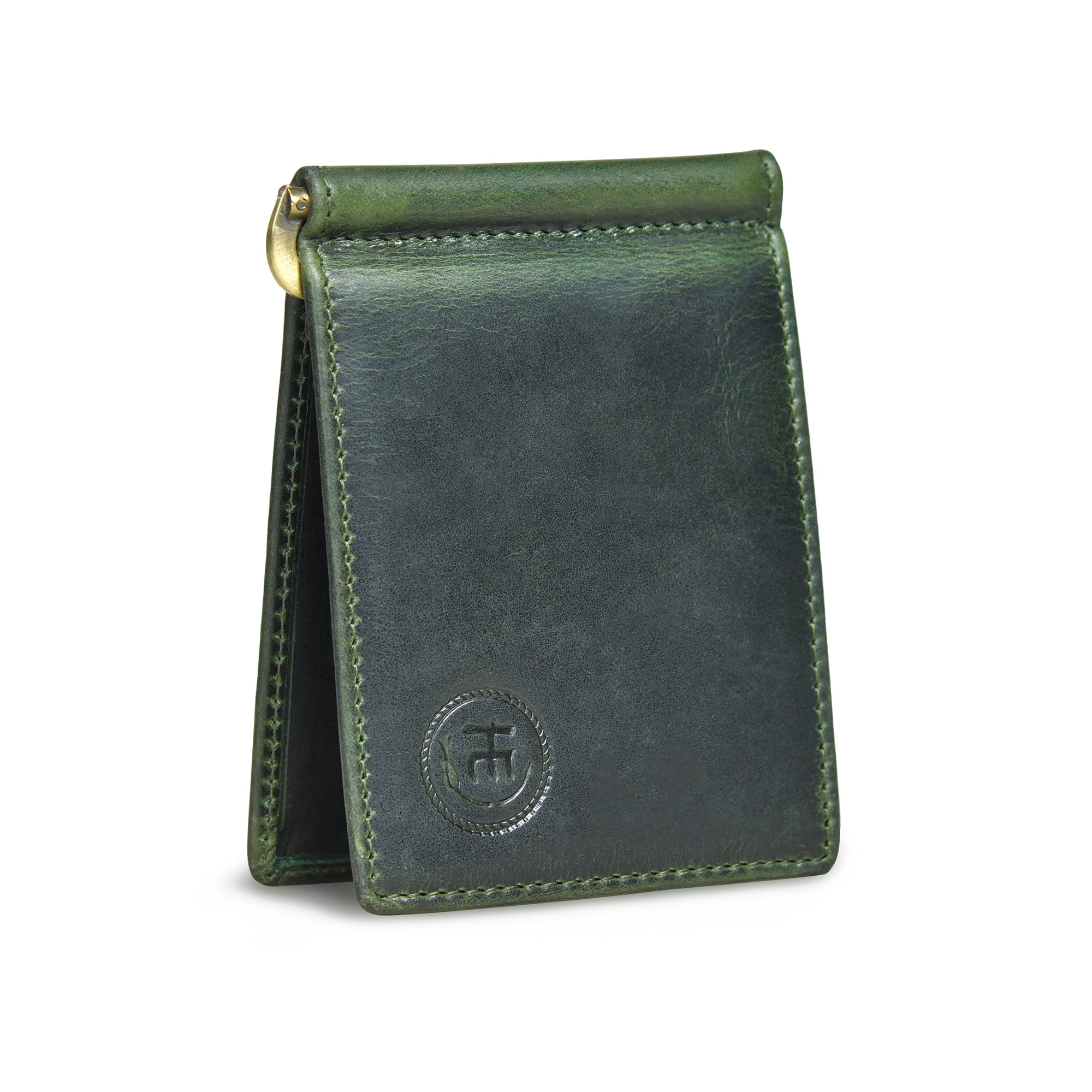 Slim Money Clip Wallet - Green Colour